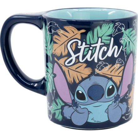 STOR Hrneček keramický s protiskluzovým dnem 295 ml Stitch 161545