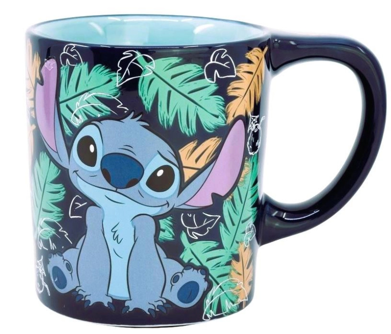 STOR Hrneček keramický s protiskluzovým dnem 295 ml Stitch 161545
