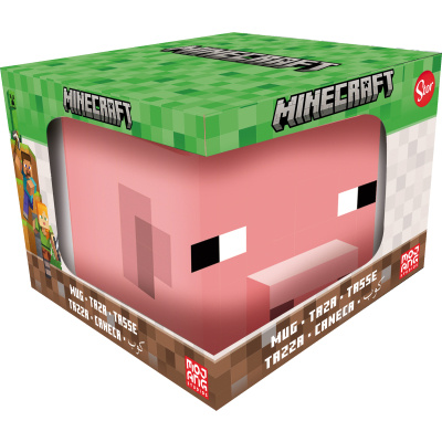 Minecraft 3D hrnek prasátko 440 ml