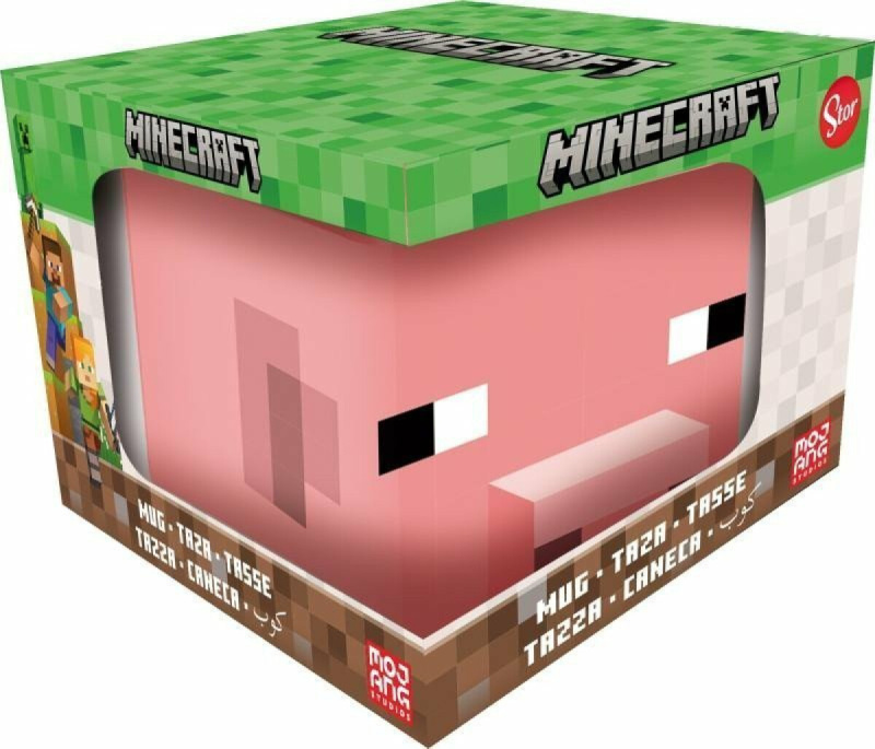Minecraft 3D hrnek prasátko 440 ml