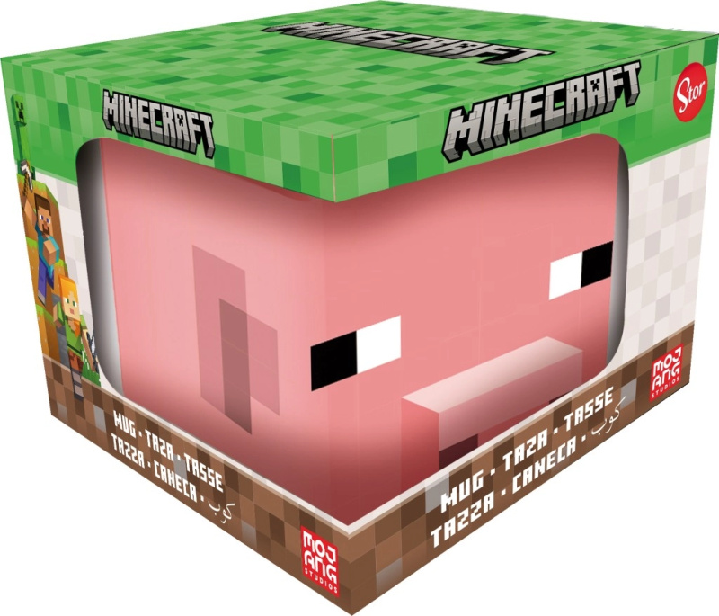 Minecraft 3D hrnek prasátko 440 ml