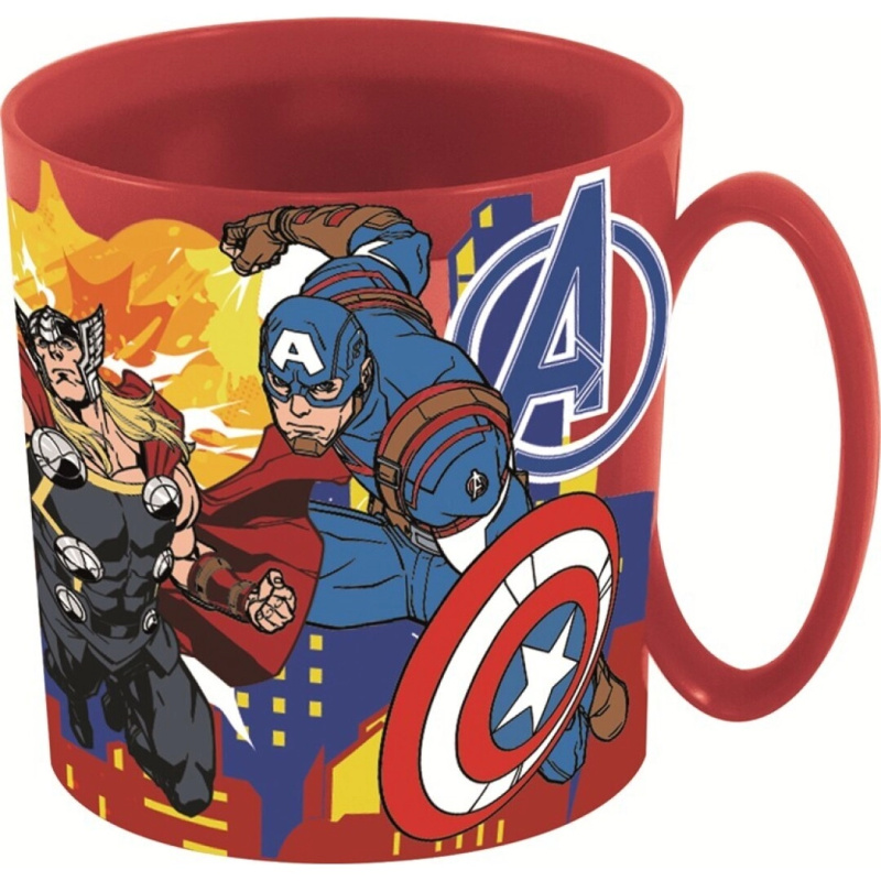 Plastový hrnek Avengers 265 ml červený