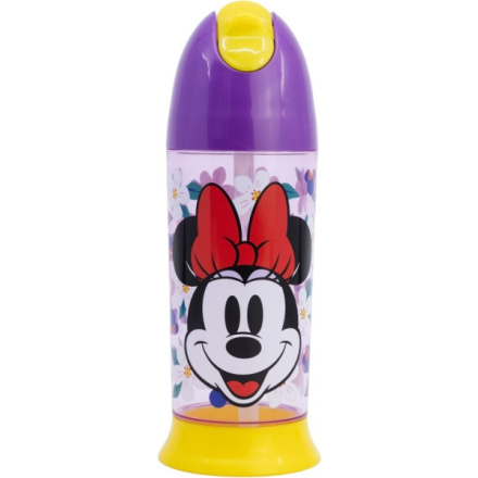 Láhev na pití s brčkem MINNIE 280 ml