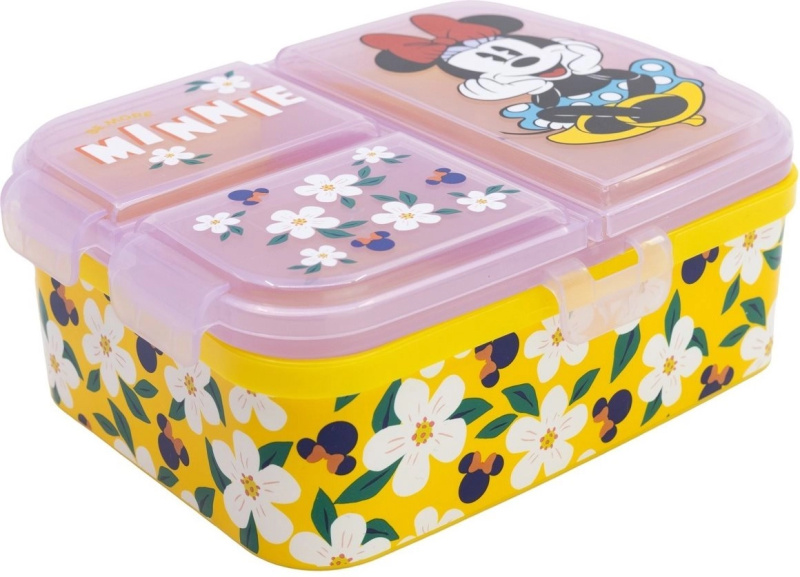 Box na svačinu Stor Minnie XL s více přihrádkami žlutý - 1 kus