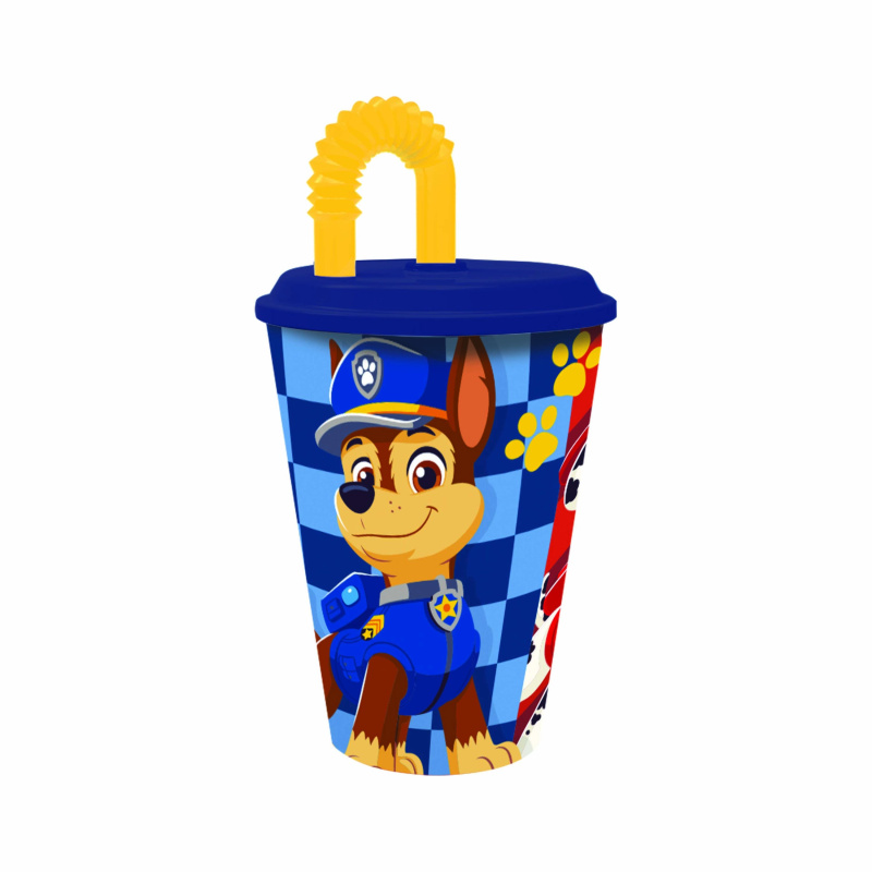 Kelímek s brčkem PAW Patrol 430 ml plastový