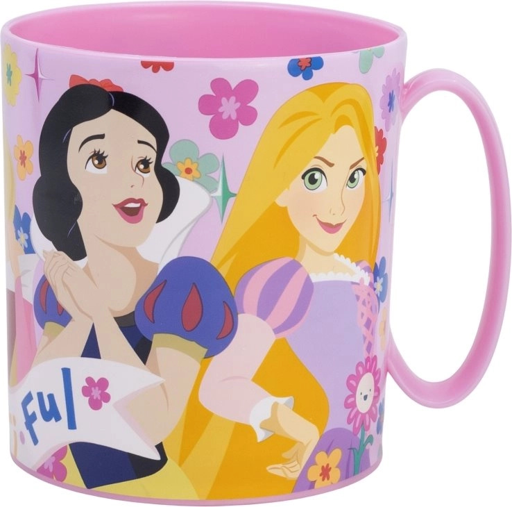 Plastový hrnek Disney Princezny 390 ml - růžový