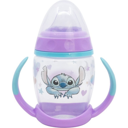 Hrneček s oušky a silikonovým náustkem STITCH 270 ml