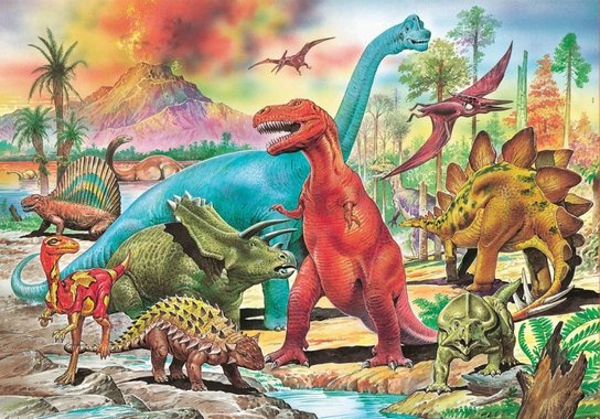 Puzzle dinosauři 100 dílků
