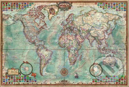 Educa puzzle politická mapa světa 4000 dílků