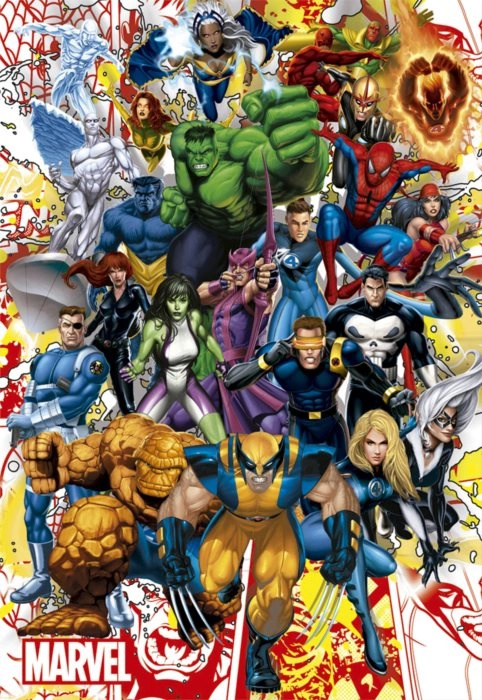 EDUCA Puzzle Hrdinové Marvel 500 dílků
