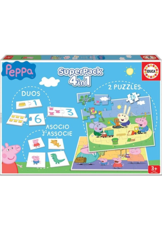 EDUCA Soubor her Prasátko Peppa 4v1