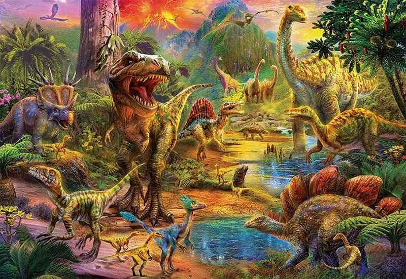 Puzzle Území dinosaurů 1000 dílků