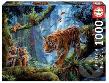 EDUCA Puzzle Tygři na stromě 1000 dílků