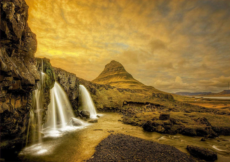 EDUCA Puzzle Vodopád Kirkjufell, Island 1000 dílků
