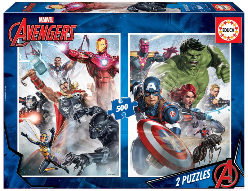 EDUCA Puzzle Avengers 2x500 dílků