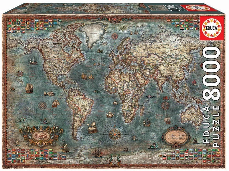 Educa Historical World Map 8000 dílků
