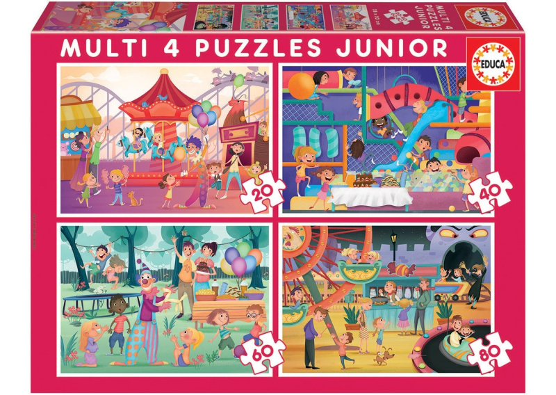 Educa puzzle zábavní park a dětská párty 4v1