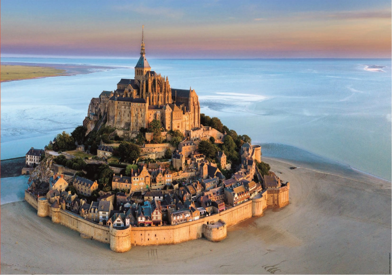 EDUCA Mont Saint Michel ze vzduchu 1000 dílků