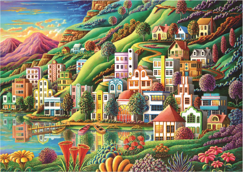 EDUCA Puzzle Skrytý přístav 500 dílků