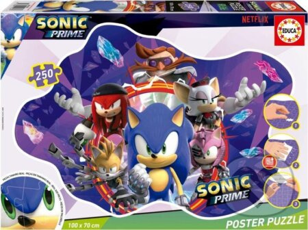 Poster puzzle Sonic Prime 250 dílků
