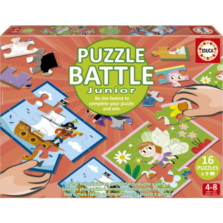 EDUCA Puzzle bitva Fantazie 16x9 dílků