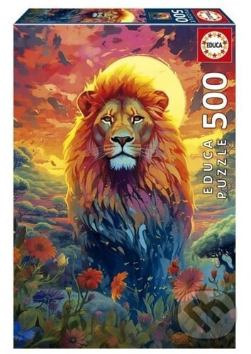 Educa Puzzle upřený pohled majestátního lva 500 dílků