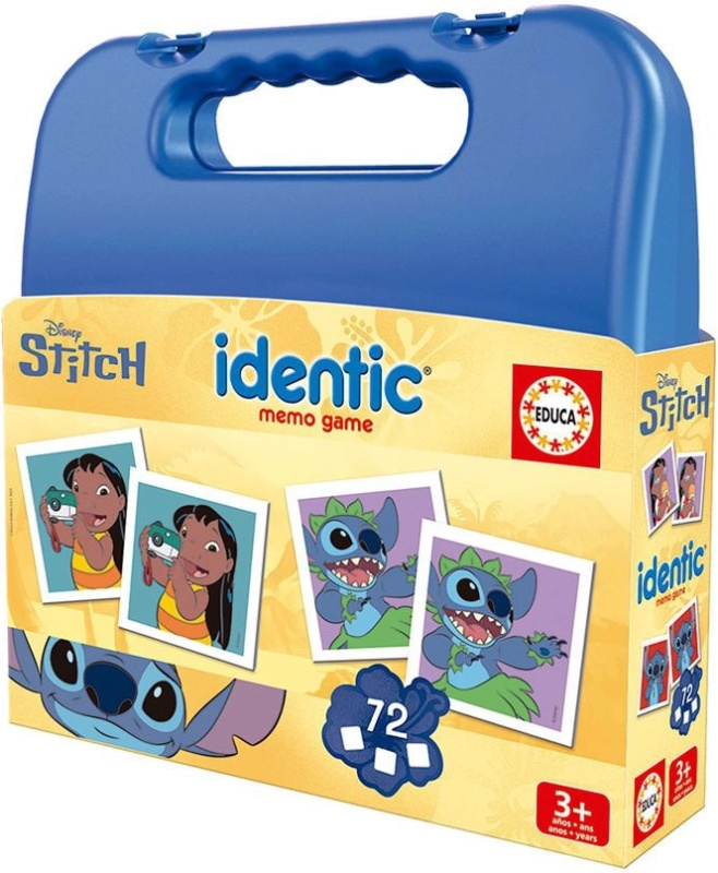 EDUCA Pexeso Kufřík Stitch 72 kartiček