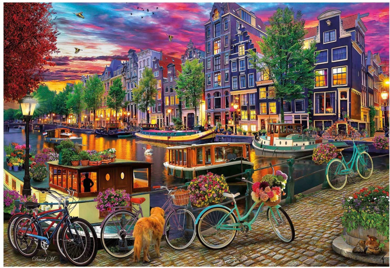 Educa Puzzle Jízdní kola v Amsterdamu 6000 dílků