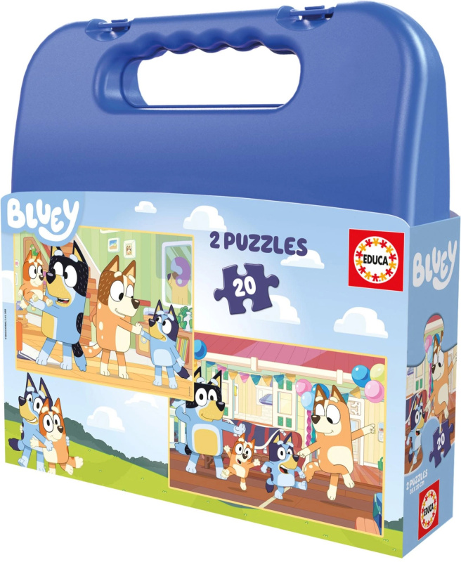 Educa Puzzle v kufříku Bluey 2v1