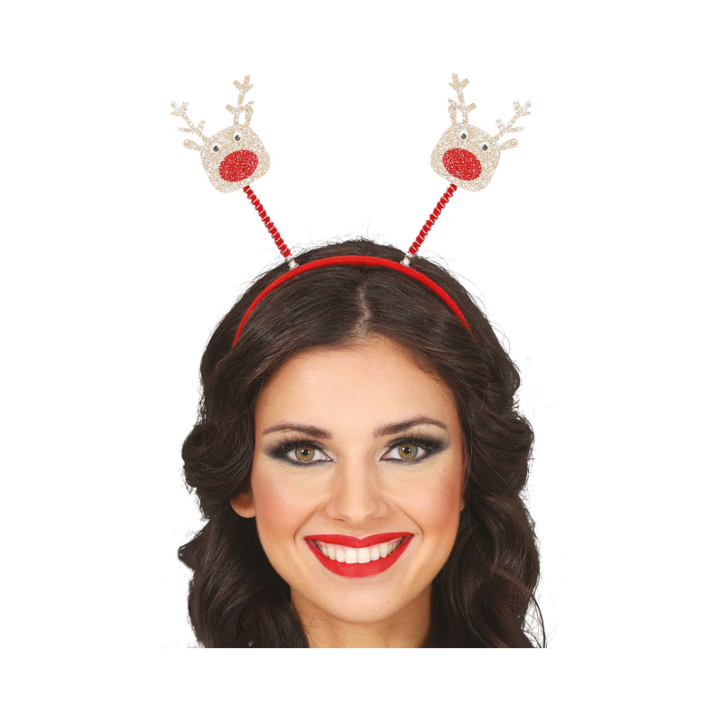 Vánoční čelenka se sobíky Albi