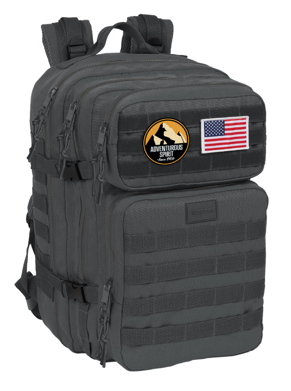 Stylový taktický batoh Safta Basic – šedý – 33 L