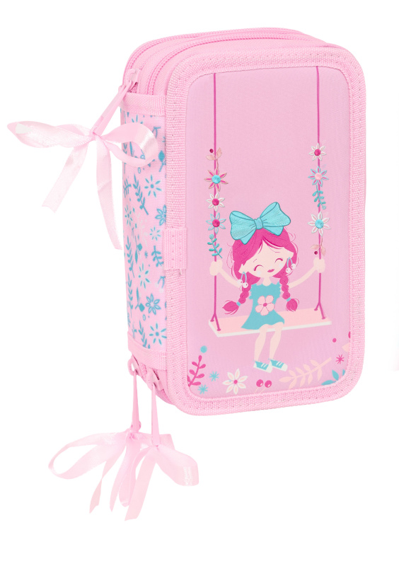 Tříkomorový penál s příslušenstvím Safta Glowlab Kids "Swing"