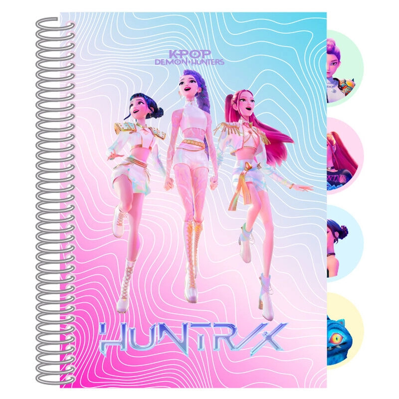 KPop Demon Hunters - Huntrix zápisník A6 15 cm