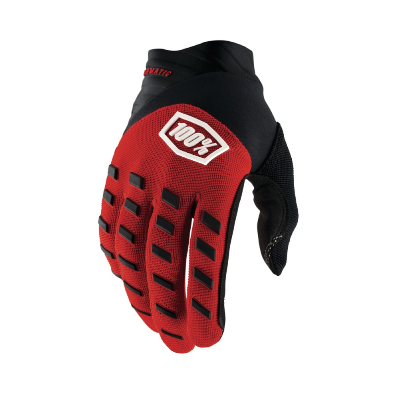 Motokrosové rukavice 100% Airmatic červená/černá červená/černá XL