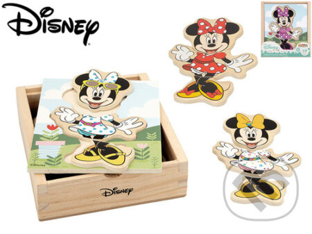 Obleč Minnie (dřevěná vkládačka) - puzzle z kategorie Maxi dílky