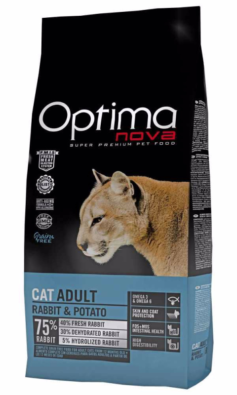 OPTIMAnova Cat Adult Rabbit/Potato Grain-free - 2kg