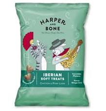 Harper and Bone Cat & Dog iberské měkké pamlsky kuře a vepřové 90g