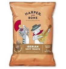 Harper and Bone Cat & Dog iberské měkké pamlsky kuře a krůta 90g