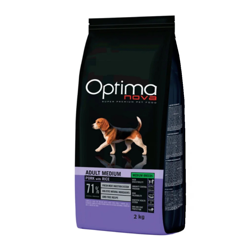 OPTIMAnova Dog Adult Medium Pork 2kg