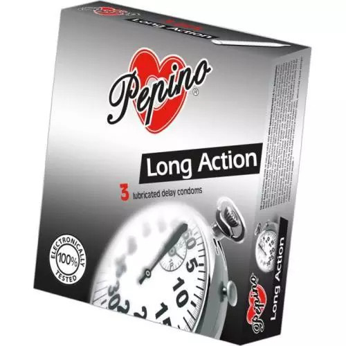 Pepino kondomy Long Action - 3 ks