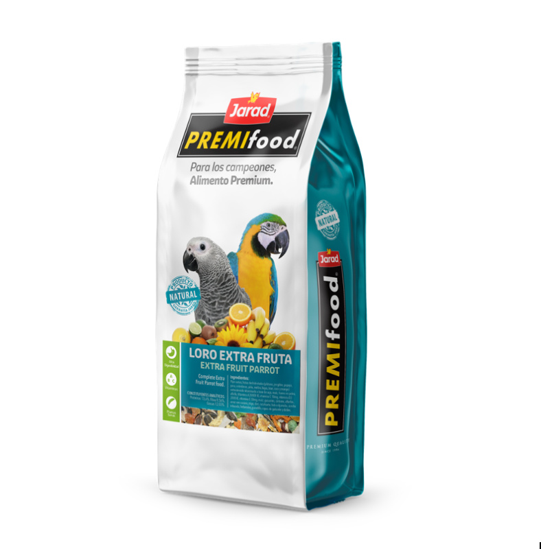 Jarad PREMIfood Papoušek s Ovocem - 2kg + 1kg GRATIS