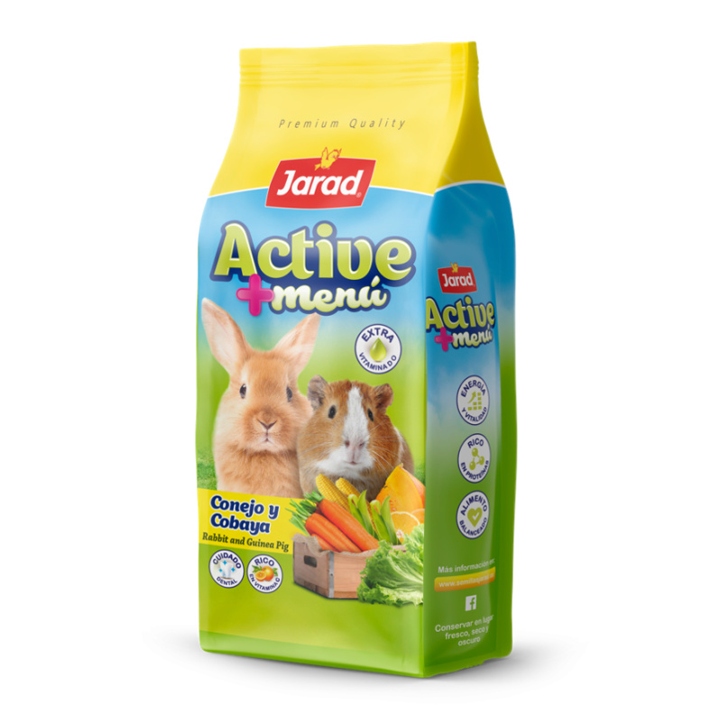 Jarad Active+ Králík & Morče - 3kg + 1kg GRATIS