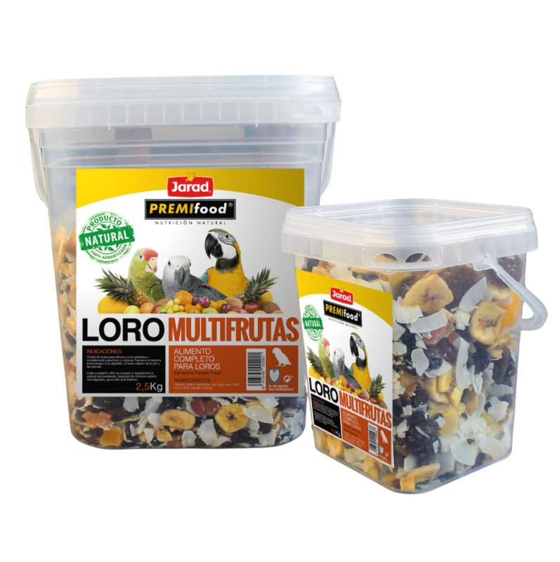 Jarad PREMIfood Papoušek Ovocná Směs - 2,5kg