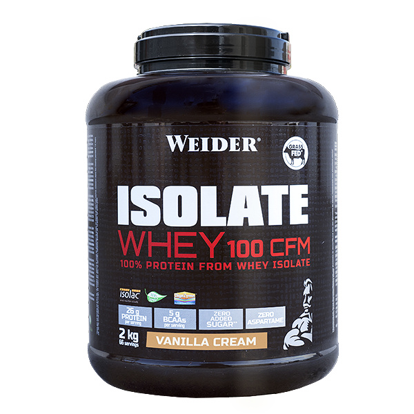WEIDER Isolate whey 100 CFM  příchuť vanilla cream 2000 g