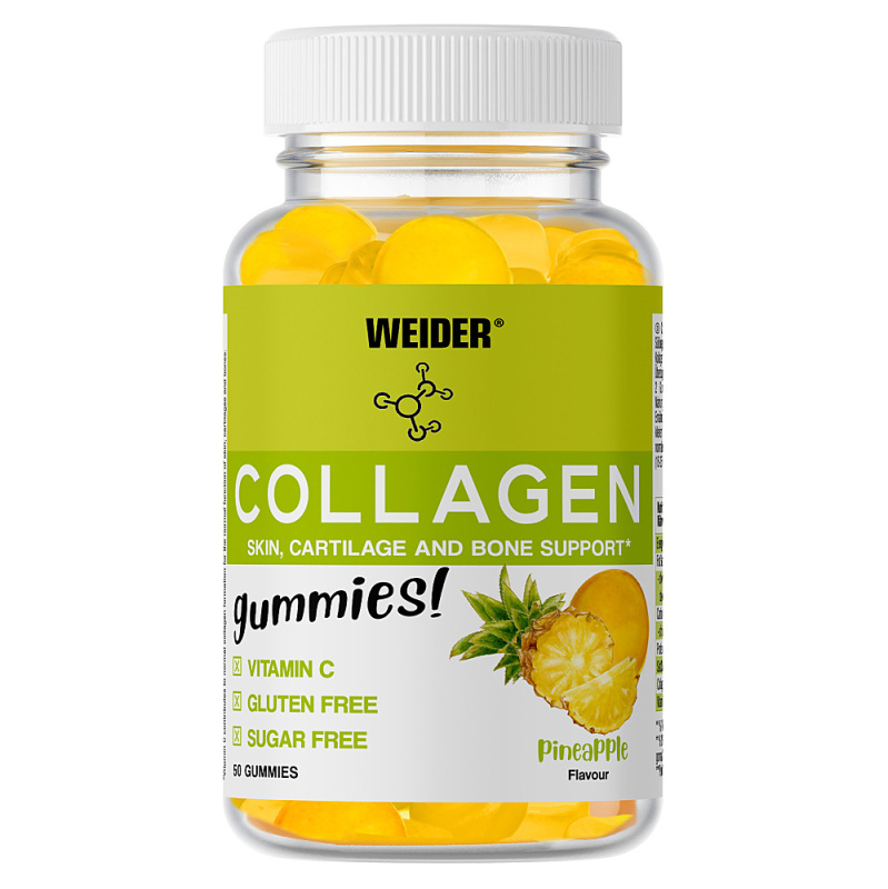 WEIDER Collagen Gummies kolagen a vitamín C ananas 50 kusů