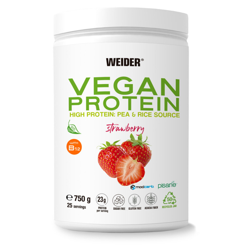 Weider Vegan Protein 750 g - jahoda