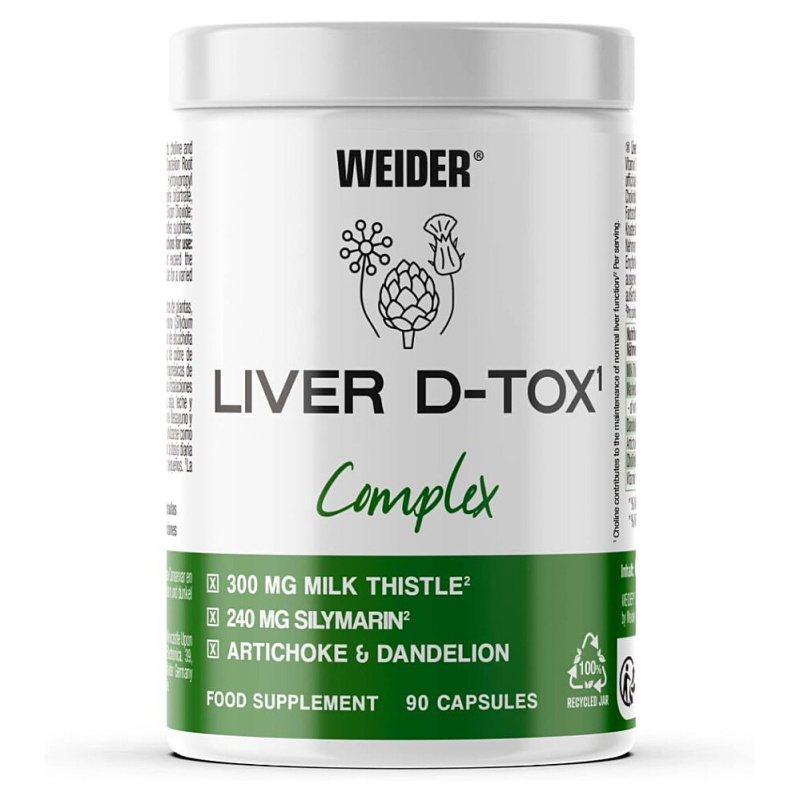 WEIDER Liver d-tox complex 90 tobolek