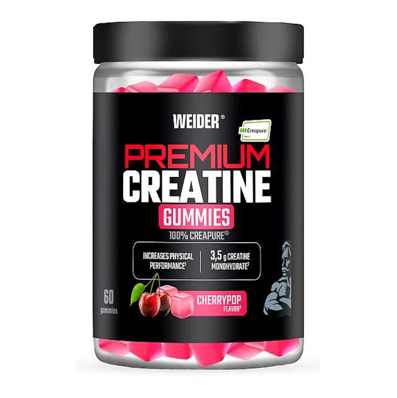 WEIDER Premium creatine gummies 100% crepure třešeň 60 kapslí