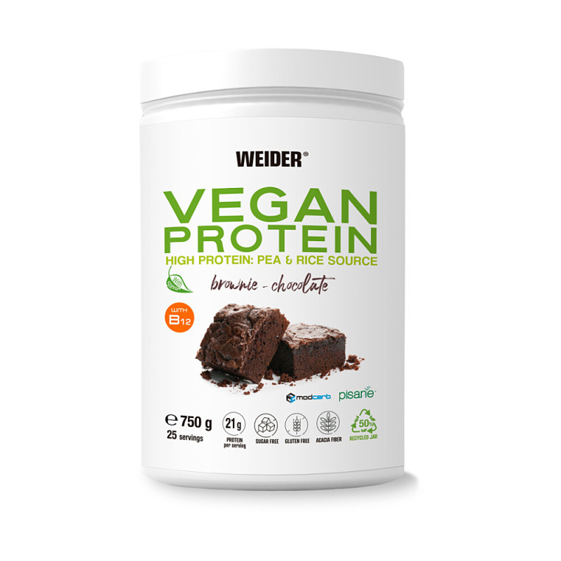 WEIDER Vegan protein příchuť lískový oříšek 750 g