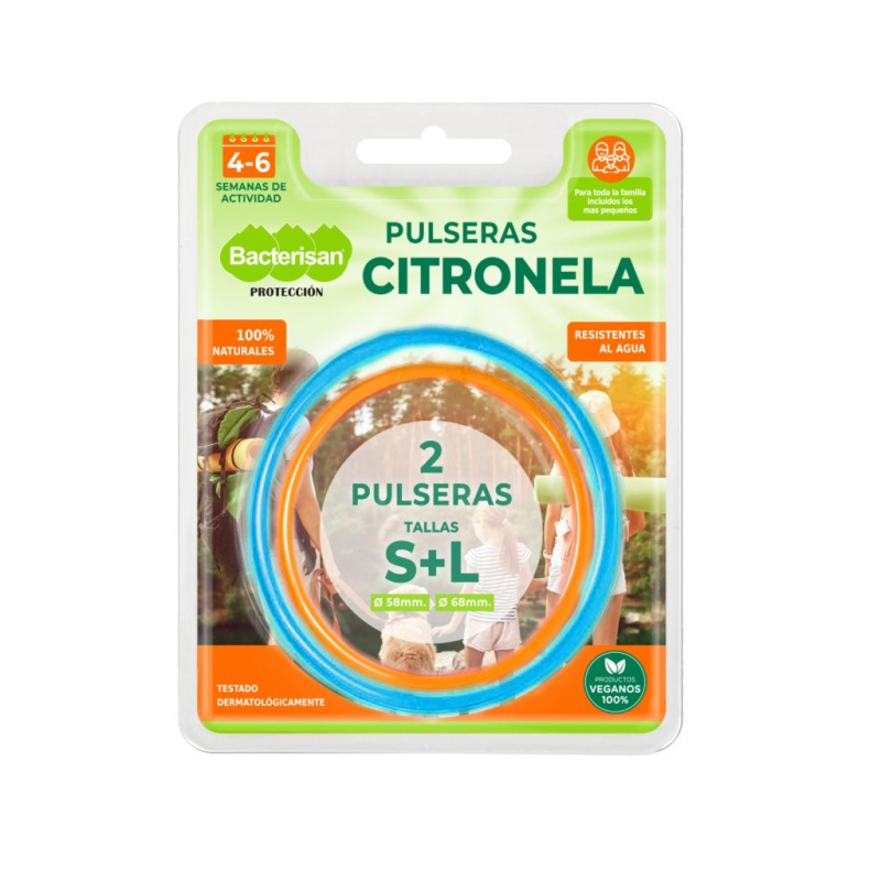 ALLNATURE Bacterisan Repelentní náramek s citronelou 2 kusy